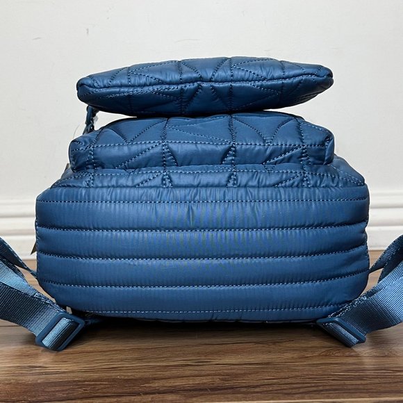 💙Michael Kors Quilted Fabric-Nylon Backpack & Pouch💙 - Picture 6 of 17